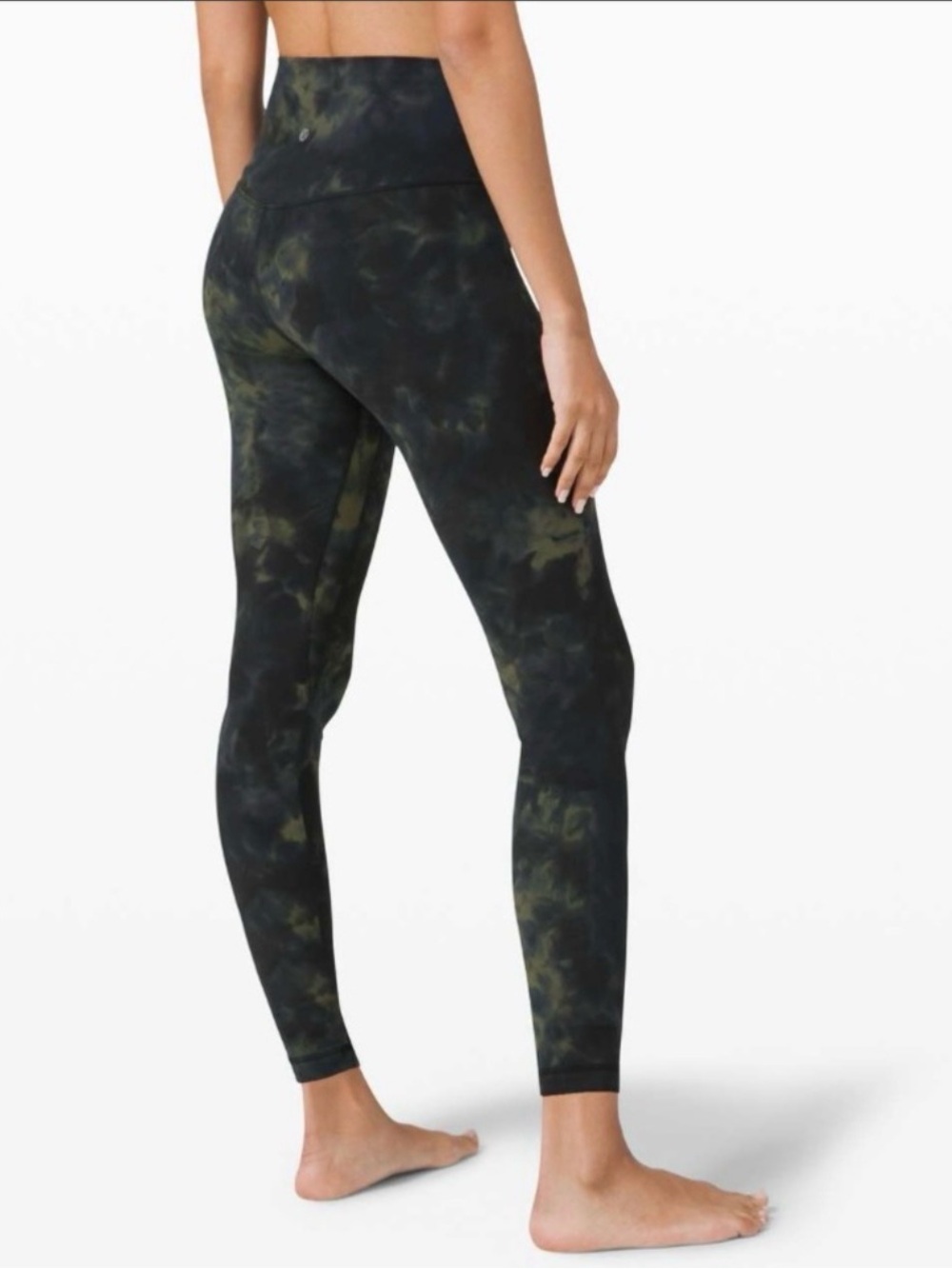 Lululemon Align High Rise Pants Diamond Green Graphite Tie Dye Leggings